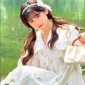 Ledin pearlescent lantern dress